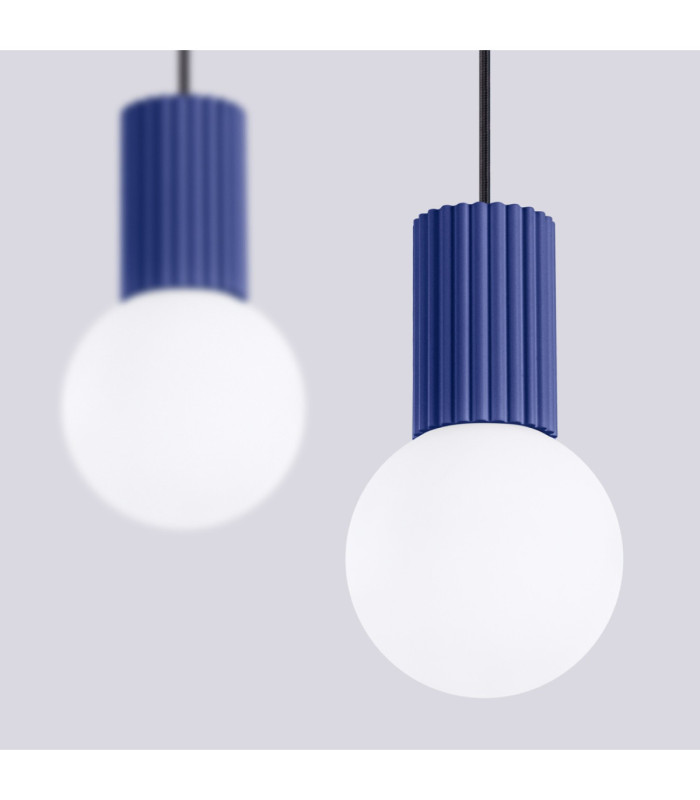 Halo Bar Pendant Ceiling Light Ultramarine 2x G9-6