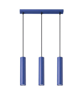 Lagos Bar Pendant Ceiling Light Ultramarine 3x GU10-1