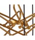 Ceiling Cluster Pendant, 88cm Round, 6 x E27 (Max 20W), Gold Painting - 4