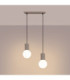 Halo Bar Pendant Ceiling Light Taupe 2x G9-4
