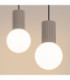 Halo Bar Pendant Ceiling Light Taupe 2x G9-5