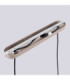 Halo Bar Pendant Ceiling Light Taupe 2x G9-10