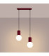 Halo Bar Pendant Ceiling Light Burgundy 2x G9-4