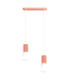 Halo Bar Pendant Ceiling Light Peach 2x G9-1