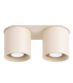 Orbis Twin Surface Mounted Downlight Beige 2x GU10-1
