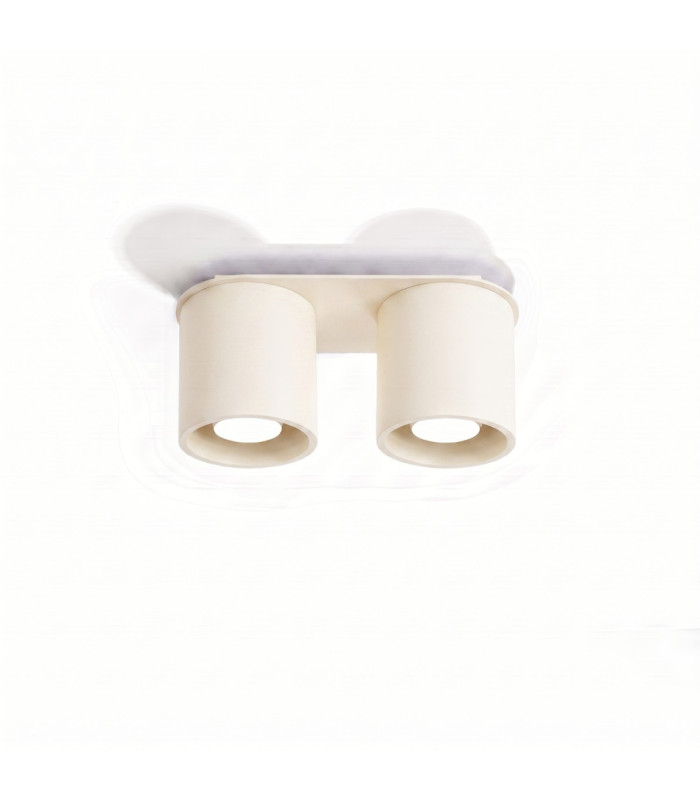 Orbis Twin Surface Mounted Downlight Beige 2x GU10-3