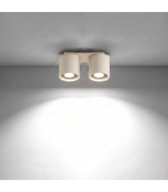 Orbis Twin Surface Mounted Downlight Beige 2x GU10-4