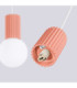 Halo Bar Pendant Ceiling Light Peach 2x G9-8