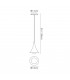 Ceiling Pendant, 1 x E27 (Max 20W), Gold Painting - 2