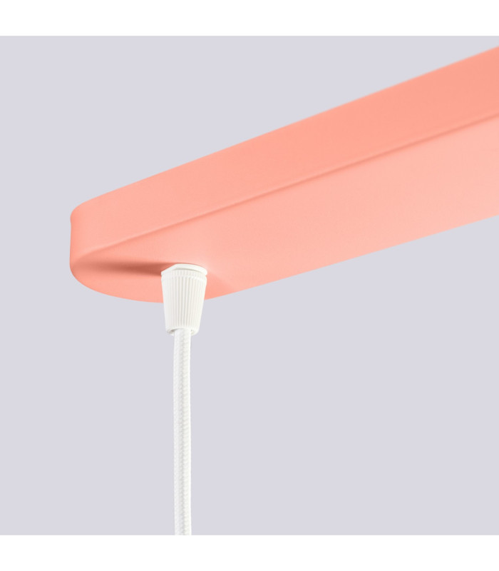 Halo Bar Pendant Ceiling Light Peach 2x G9-9