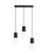 Halo Bar Pendant Ceiling Light Black 3x G9-1