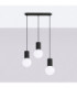 Halo Bar Pendant Ceiling Light Black 3x G9-3