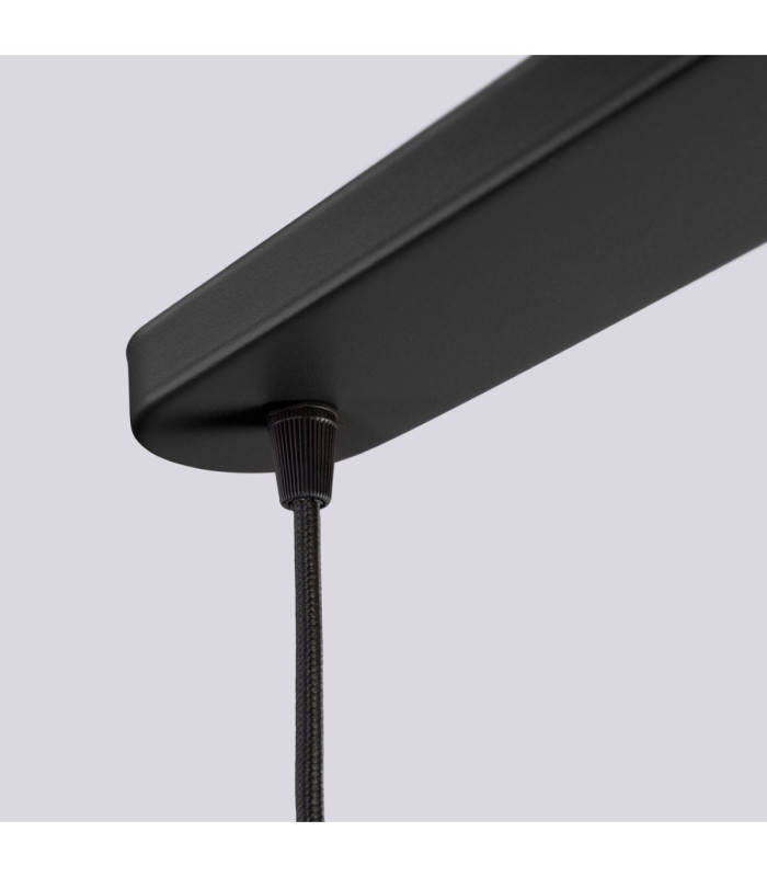 Halo Bar Pendant Ceiling Light Black 3x G9-9