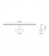 Wall Lamp, Picture Light, 12W LED, 3000K, 795lm, Polished Chrome, IP44 - 2