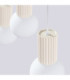Halo Bar Pendant Ceiling Light Beige 3x G9-7
