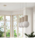 Halo Bar Pendant Ceiling Light Beige 3x G9-14