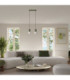 Halo Bar Pendant Ceiling Light Olive Green 3x G9-2