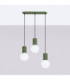 Halo Bar Pendant Ceiling Light Olive Green 3x G9-3