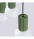 Halo Bar Pendant Ceiling Light Olive Green 3x G9-7