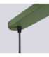 Halo Bar Pendant Ceiling Light Olive Green 3x G9-9