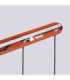 Halo Bar Pendant Ceiling Light Red Ochre 3x G9-10