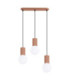 Halo Bar Pendant Ceiling Light Mocca 3x G9-1