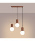 Halo Bar Pendant Ceiling Light Mocca 3x G9-4