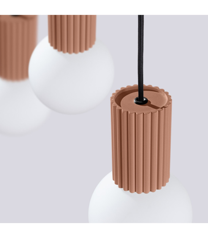 Halo Bar Pendant Ceiling Light Mocca 3x G9-7