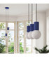Halo Bar Pendant Ceiling Light Ultramarine 3x G9-14