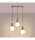 Halo Bar Pendant Ceiling Light Taupe 3x G9-4