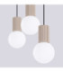 Halo Bar Pendant Ceiling Light Taupe 3x G9-6