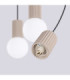 Halo Bar Pendant Ceiling Light Taupe 3x G9-8