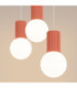 Halo Bar Pendant Ceiling Light Peach 3x G9-5