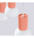 Halo Bar Pendant Ceiling Light Peach 3x G9-7