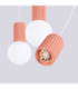Halo Bar Pendant Ceiling Light Peach 3x G9-8
