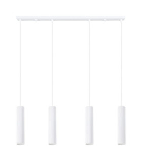 Karbon Hanging Bar Pendant Ceiling Light White 4x GU10-1