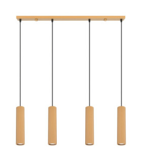 Karbon Hanging Bar Pendant Ceiling Light Gold 4x GU10-1