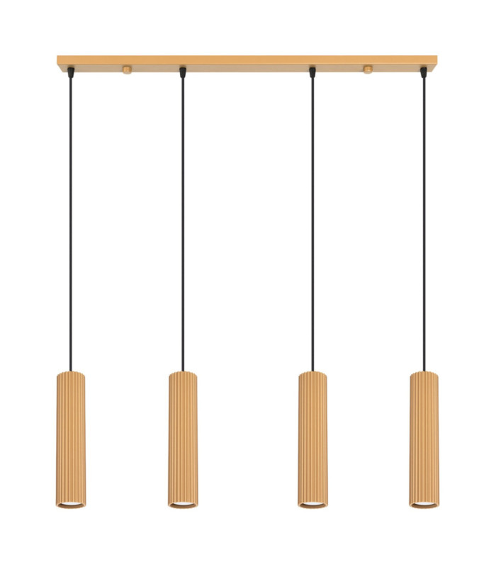 Karbon Hanging Bar Pendant Ceiling Light Gold 4x GU10-1