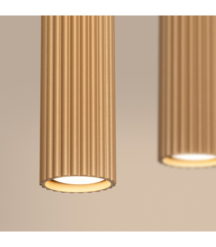 Karbon Hanging Bar Pendant Ceiling Light Gold 4x GU10-6