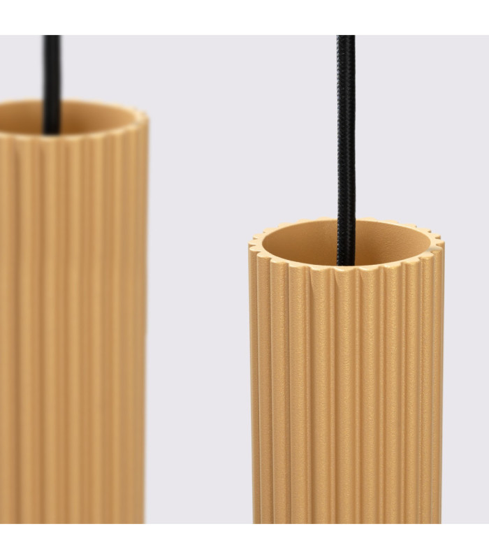 Karbon Hanging Bar Pendant Ceiling Light Gold 4x GU10-9