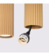 Karbon Hanging Bar Pendant Ceiling Light Gold 4x GU10-10