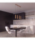 Karbon Hanging Bar Pendant Ceiling Light Gold 4x GU10-13