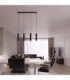 Karbon Hanging Bar Pendant Ceiling Light Black 4x GU10-2