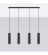 Karbon Hanging Bar Pendant Ceiling Light Black 4x GU10-3
