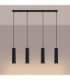 Karbon Hanging Bar Pendant Ceiling Light Black 4x GU10-4