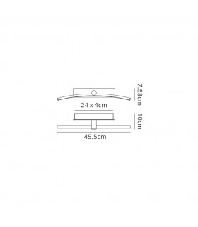 Wall Lamp, Picture Light, 8W LED, 4000K, 465lm, Polished Chrome - 2