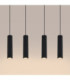 Karbon Hanging Bar Pendant Ceiling Light Black 4x GU10-7