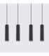 Karbon Hanging Bar Pendant Ceiling Light Black 4x GU10-8
