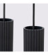 Karbon Hanging Bar Pendant Ceiling Light Black 4x GU10-9