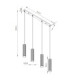 Karbon Hanging Bar Pendant Ceiling Light Black 4x GU10-11